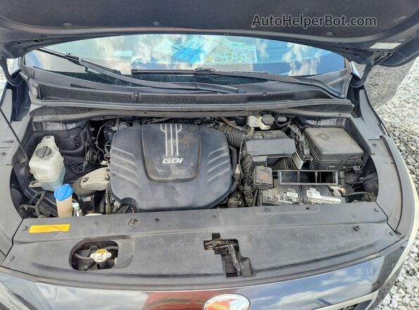 KNDMC5C18J6423059 2018 KIA SEDONA Black Widok komory silnika