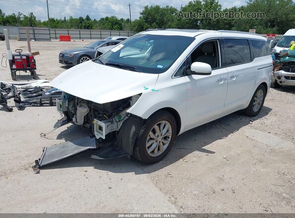 KNDMC5C18M6670943 2021 KIA SEDONA White Vista tres cuartos delantera izquierda