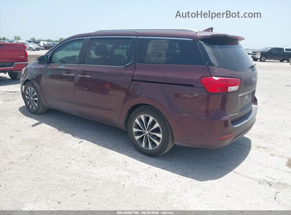 KNDMC5C1XG6147086 2016 KIA SEDONA Burgundy Tył lewy