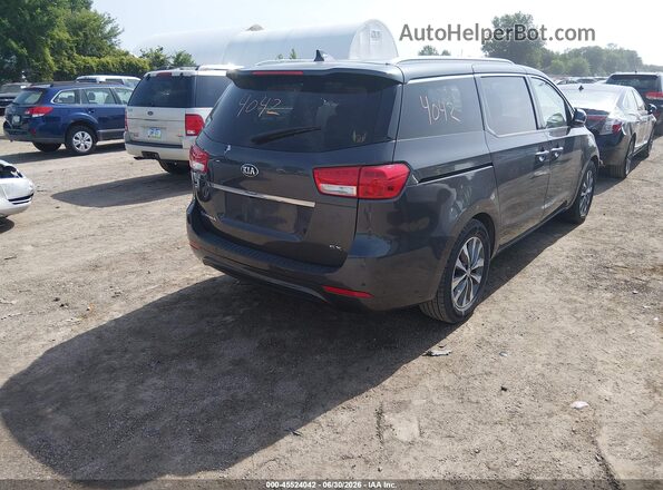 KNDMC5C1XG6171503 2016 KIA SEDONA Silver Tył prawy