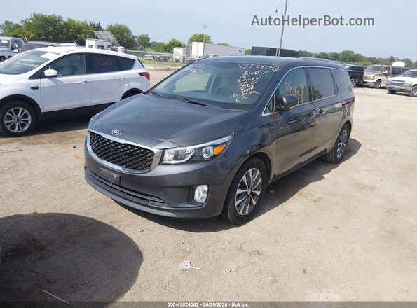 KNDMC5C1XG6171503 2016 KIA SEDONA Silver Przód lewy