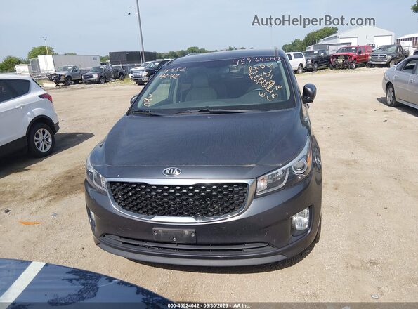 KNDMC5C1XG6171503 2016 KIA SEDONA Silver Widok zestawu wskaźników