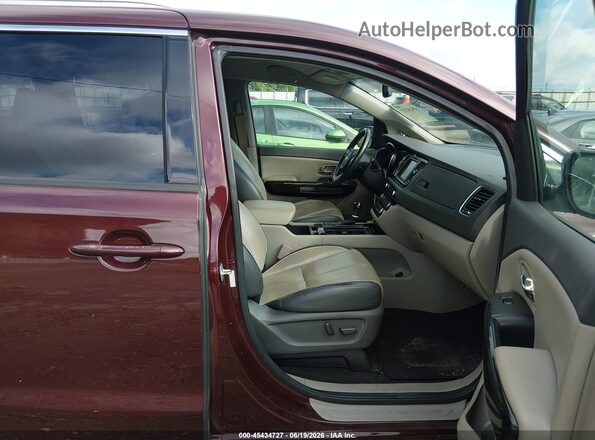 KNDMC5C1XG6181433 2016 KIA SEDONA Burgundy 