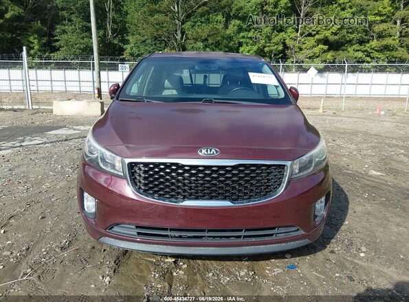 KNDMC5C1XG6181433 2016 KIA SEDONA Burgundy 