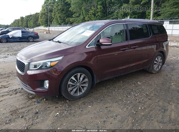 KNDMC5C1XG6181433 2016 KIA SEDONA Burgundy 
