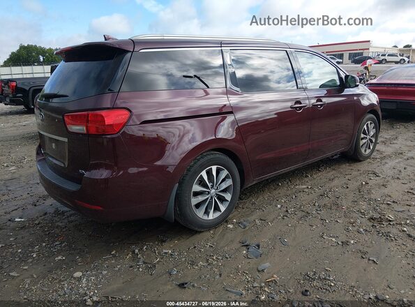 KNDMC5C1XG6181433 2016 KIA SEDONA Burgundy 