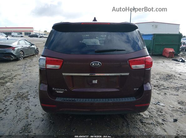 KNDMC5C1XG6181433 2016 KIA SEDONA Burgundy 