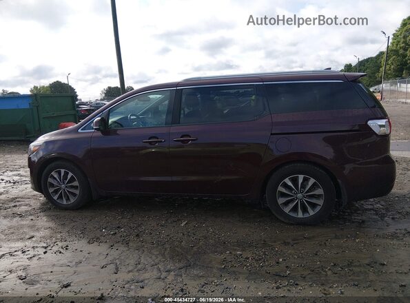 KNDMC5C1XG6181433 2016 KIA SEDONA Burgundy 