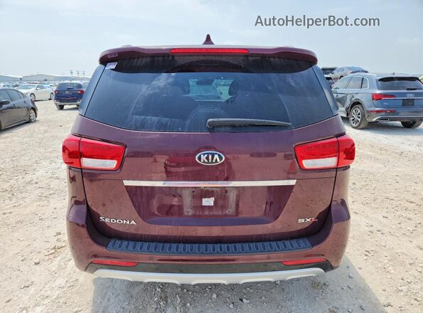 KNDME5C11G6186739 2016 KIA SEDONA Maroon Vista trasera