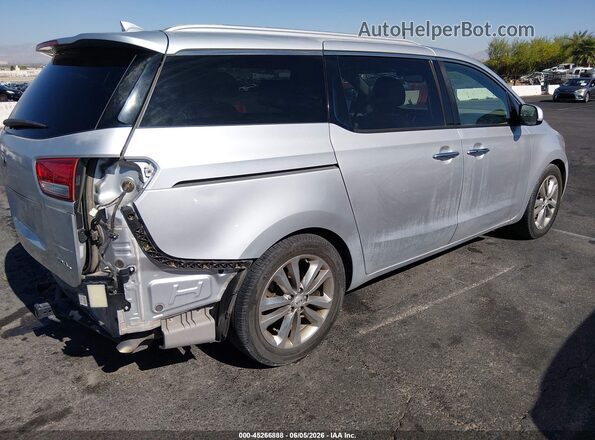 KNDME5C15G6142601 2016 KIA SEDONA Silver Tył prawy