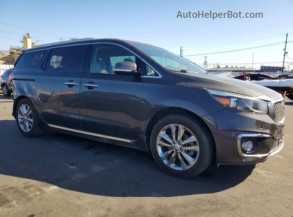KNDME5C15H6343979 2017 KIA SEDONA Purple Передня права чверть