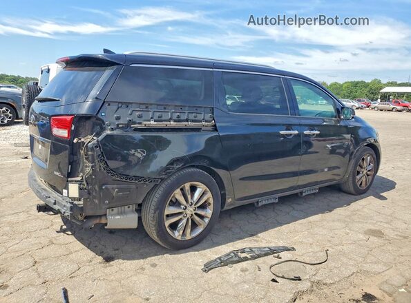 KNDME5C18H6334077 2017 KIA SEDONA Black უკანა მარჯვენა
