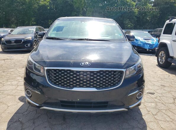 KNDME5C18H6334077 2017 KIA SEDONA Black წინა ხედი