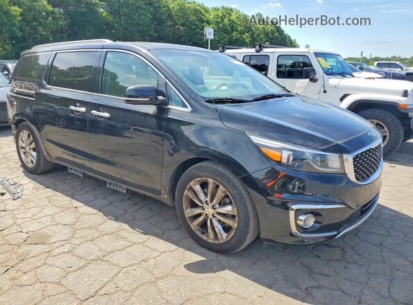 KNDME5C18H6334077 2017 KIA SEDONA Black წინა მარჯვენა