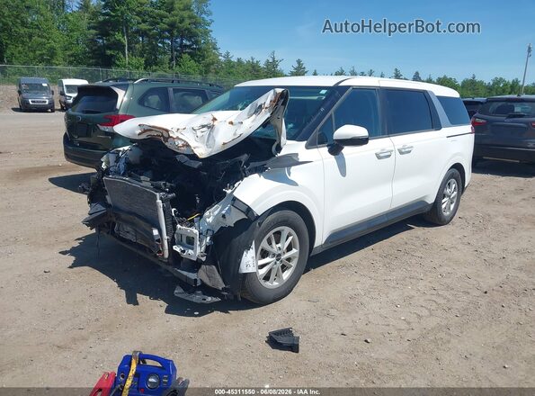 KNDNB4H30N6131925 2022 KIA CARNIVAL MPV White Առջևի ձախ երեք քառորդ տեսարան