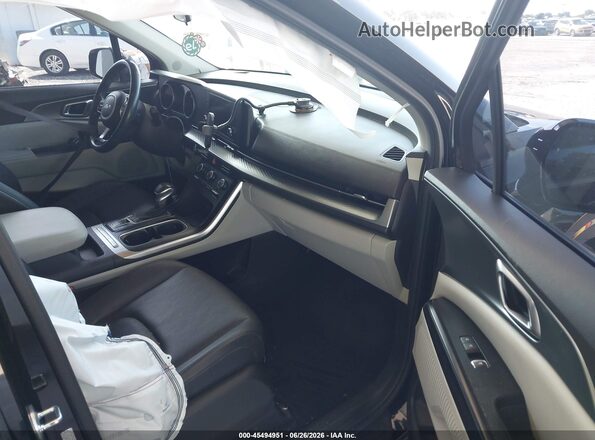 KNDNB4H32N6156339 2022 KIA CARNIVAL MPV Black Widok wnętrza z przodu