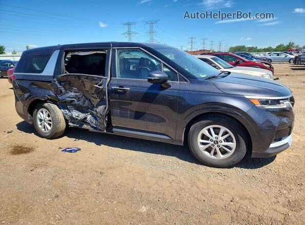 KNDNB4H38P6199571 2023 KIA CARNIVAL Угольный Передняя правая четверть