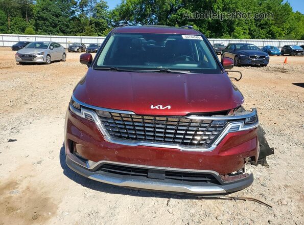 KNDNE5H31N6080285 2022 KIA CARNIVAL Red Вид спереду
