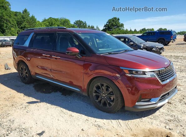 KNDNE5H31N6080285 2022 KIA CARNIVAL Red Передня права чверть