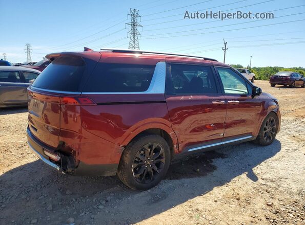KNDNE5H31N6080285 2022 KIA CARNIVAL Red Задня права чверть