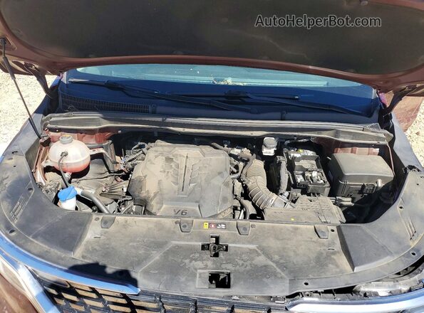 KNDNE5H31N6080285 2022 KIA CARNIVAL Red Вид підкапотного простору