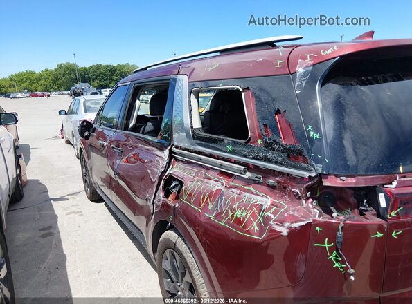 KNDNE5H32P6204034 2023 KIA CARNIVAL MPV Burgundy Vista frontal
