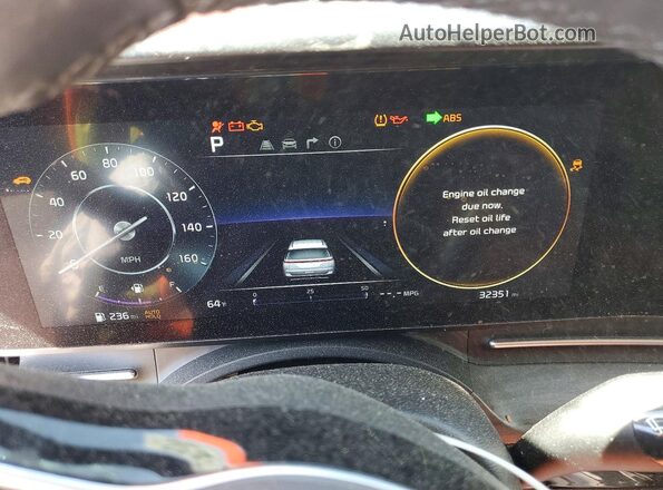 KNDNE5H32P6291921 2023 KIA CARNIVAL Gray Вид щитка приладів