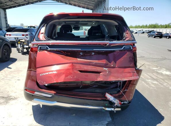 KNDNE5H32R6424003 2024 KIA CARNIVAL Red Հետևի տեսք