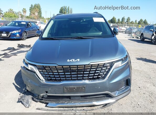 KNDNE5H38N6148615 2022 KIA CARNIVAL MPV Blue Vista del cuadro de instrumentos