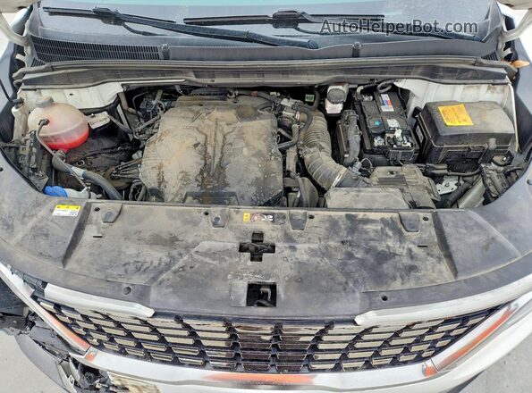 KNDNE5H38P6274833 2023 KIA CARNIVAL White ძრავის განყოფილების ხედი