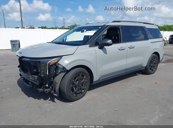 KNDNE5K33S6484869 2025 KIA CARNIVAL MPV Серый Передняя левая четверть