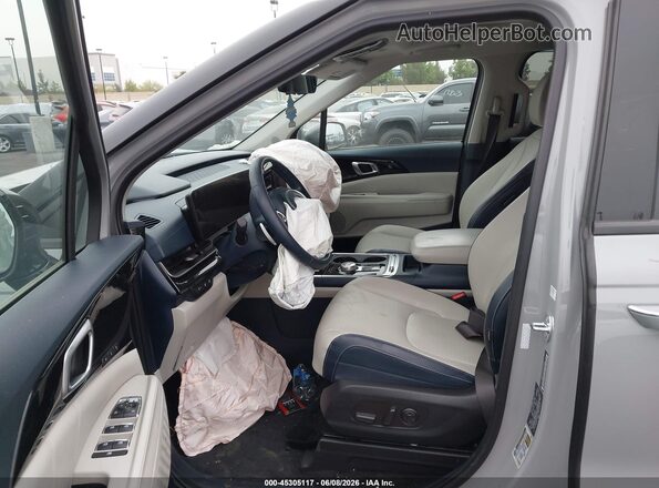 KNDNE5KA5S6035434 2025 KIA CARNIVAL MPV HYBRID Pewter Вид салону спереду