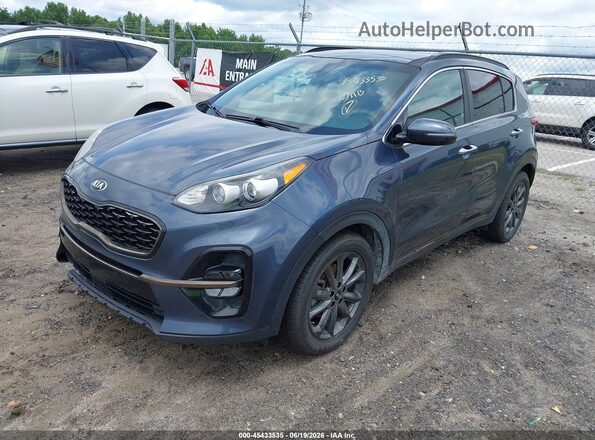 KNDP63AC0L7834871 2020 KIA SPORTAGE Gray Առջևի ձախ երեք քառորդ տեսարան