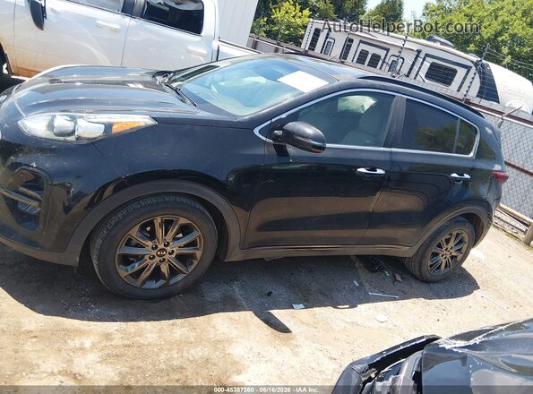 KNDP63AC6L7668758 2020 KIA SPORTAGE Black Widok wnętrza 360 stopni