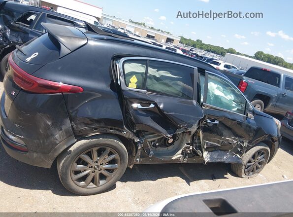 KNDP63AC6L7668758 2020 KIA SPORTAGE Black Widok wnętrza z tyłu