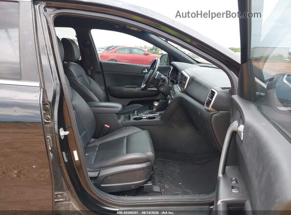 KNDP63AC8L7764634 2020 KIA SPORTAGE Black წინა სალონის ხედი