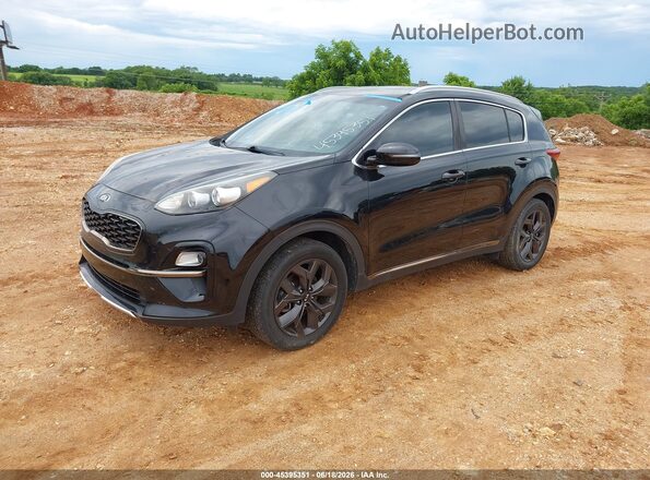 KNDP63AC8L7764634 2020 KIA SPORTAGE Black წინა მარცხენა ხედი სამი მეოთხედიდან