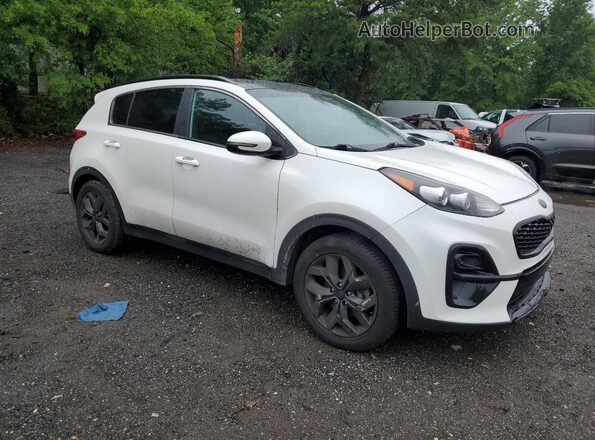 KNDP63ACXM7932422 2021 KIA SPORTAGE White Widok wnętrza 360 stopni