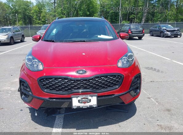 KNDP6CAC2N7012401 2022 KIA SPORTAGE Красный Вид щитка приборов
