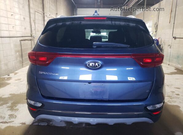 KNDP6CAC3M7905983 2021 KIA SPORTAGE Синий Вид сзади