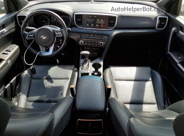 KNDP6CAC3M7905983 2021 KIA SPORTAGE Синий Вид панели приборов