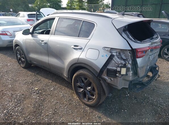 KNDP6CAC5M7912658 2021 KIA SPORTAGE Серебряный Задняя левая четверть