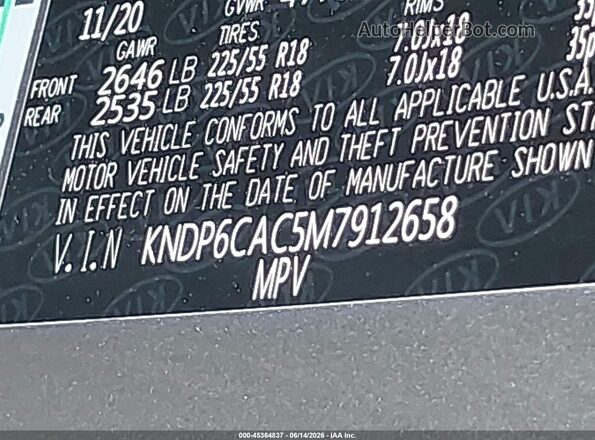 KNDP6CAC5M7912658 2021 KIA SPORTAGE Серебряный Вид подкапотного пространства