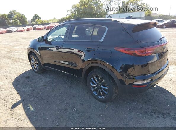 KNDP6CAC6M7854463 2021 KIA SPORTAGE Black Հետևի ձախ