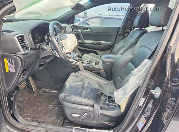 KNDP6CAC6N7014300 2022 KIA SPORTAGE Black Вид салону спереду