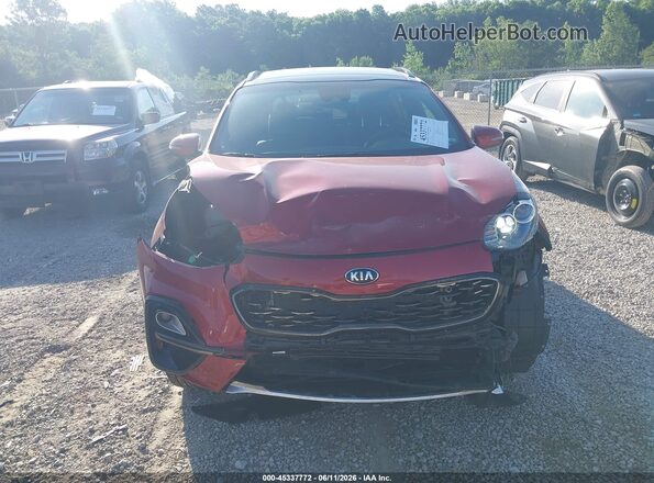 KNDP6CAC8L7826565 2020 KIA SPORTAGE Red Սալոնի հետևի տեսք