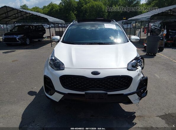 KNDP6CAC8N7018705 2022 KIA SPORTAGE White Vista del cuadro de instrumentos