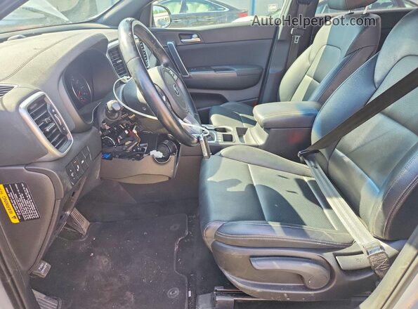 KNDP6CAC9M7936137 2021 KIA SPORTAGE Silver Սալոնի դիմացի տեսք