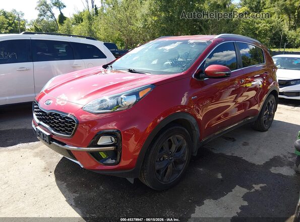 KNDP6CACXM7844485 2021 KIA SPORTAGE Red Przód lewy