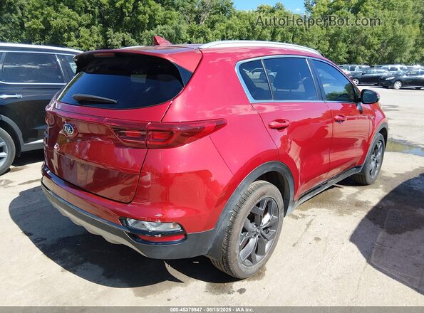 KNDP6CACXM7844485 2021 KIA SPORTAGE Red Tył prawy